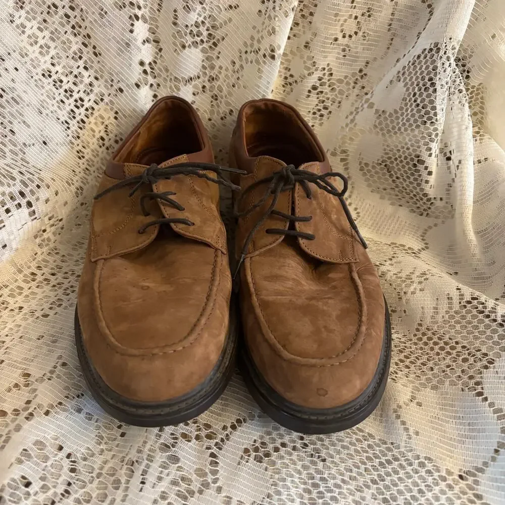 Johnston & Murphy Men's US 11.5 Tan Oxfords Dress Shoes
